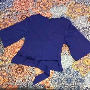 EXPRESS size small wrap-around top